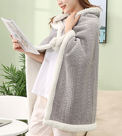 winter kasjmier kantoor dutje sjaal deken draagbare mantel luie deken verdikte beenbedekking kleine deken 2026 - $23.99 –P2