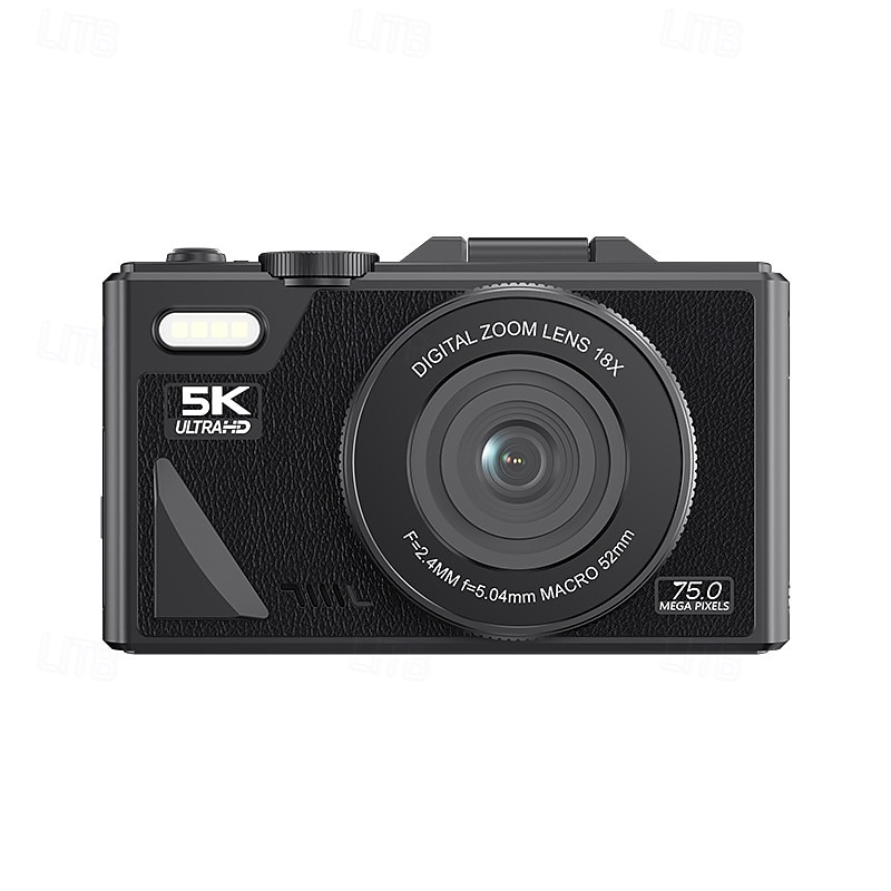 Câmera digital sem espelho com tela flip hd 5k e conectividade móvel wifi, tela ips de 3 polegadas adequada para estudantes de fotografia e videografia. de 2025 por $71.99 –P8