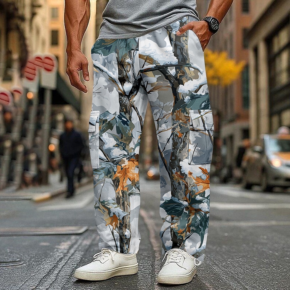 Per uomo Mimetico Pantaloni da Tuta Cargo Joggers Pantaloni casual Misura del girovita medio Casual All'aperto Sportivo Caccia Coulisse elastica in vita Fondo aperto Pantaloni tattici con tasche del 2026 a $27.99 –P1