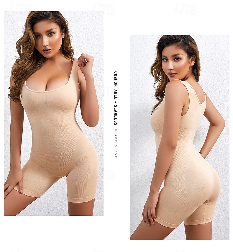 Mujer Normal Mono Corte Bodycon Color sólido Sin Mangas Sin Mangas Escote en U Deporte Diario Delgado Negro Caqui Beige Todas las Temporadas 2026 - $17.99 –P9