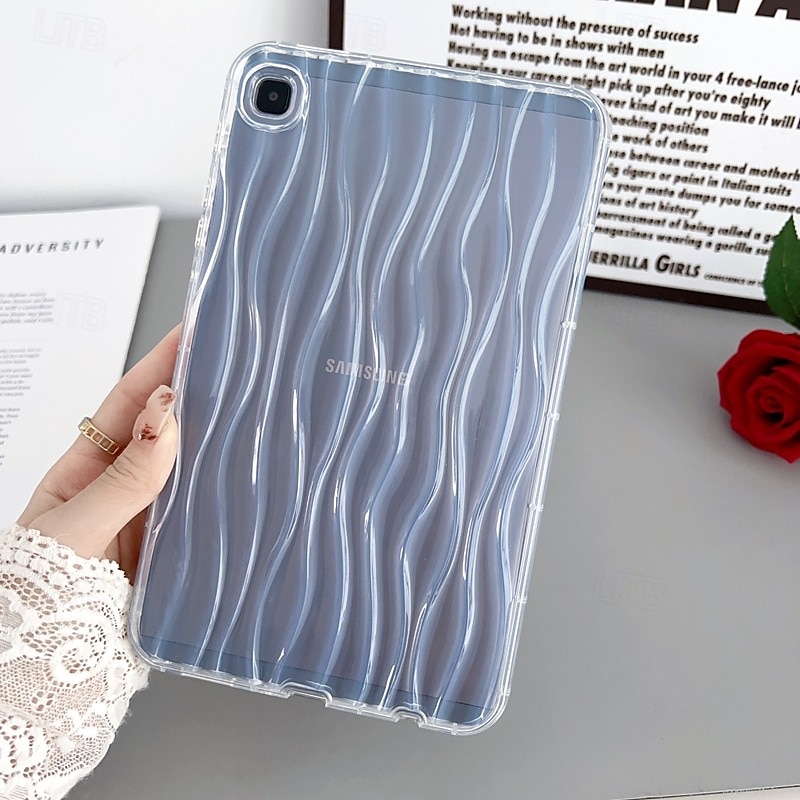 Tablet Case Cover For Samsung Galaxy Tab A9 8.7" S6 Lite 10.4" A8 10.5'' A7 Lite 8.7'' A9 Plus 11" Full Body Protective Shockproof Lines / Waves TPU 2025 - $13.99 –P7
