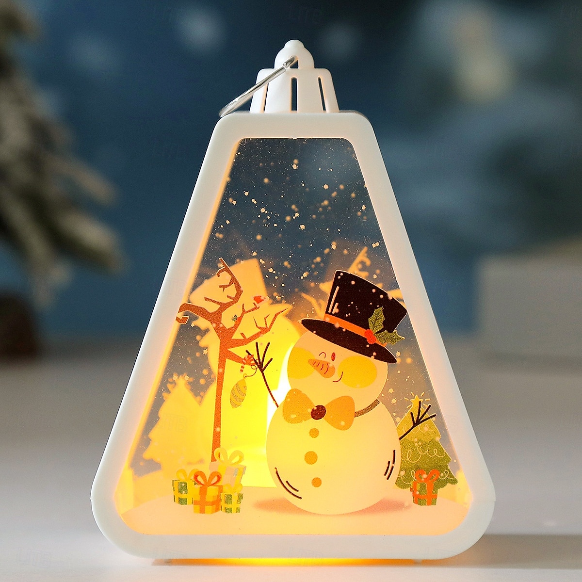 1 kpl 13 * 10 cm jouluinen led-elektroninen kynttilä retro-tuulivalo riippuva lyhty sisä- ja ulkokäyttöön kokoontumispöytäilmakehä koristevalo pieni lehtivalo ag10 * 3 paristoa 2025 - $3.49 –P5