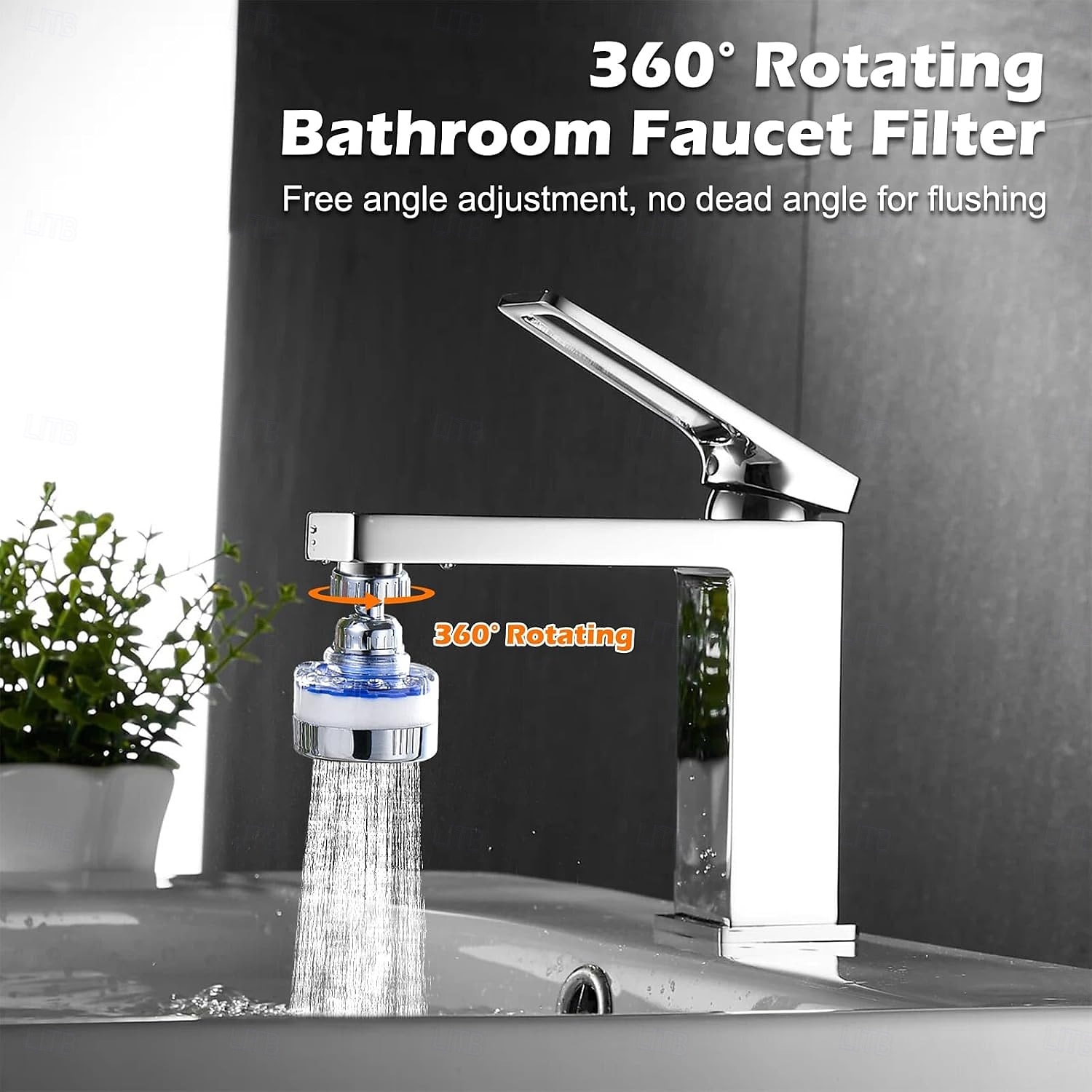 Universal 360 Degree Rotating Kitchen & Bathroom Faucet Water Purifier - 2 Pack Sink Water Filter Faucet with 6 Filter Cartridges - Removes Chlorine Fluoride Heavy Metals & Hard Water 2026 - $23.99 –P3