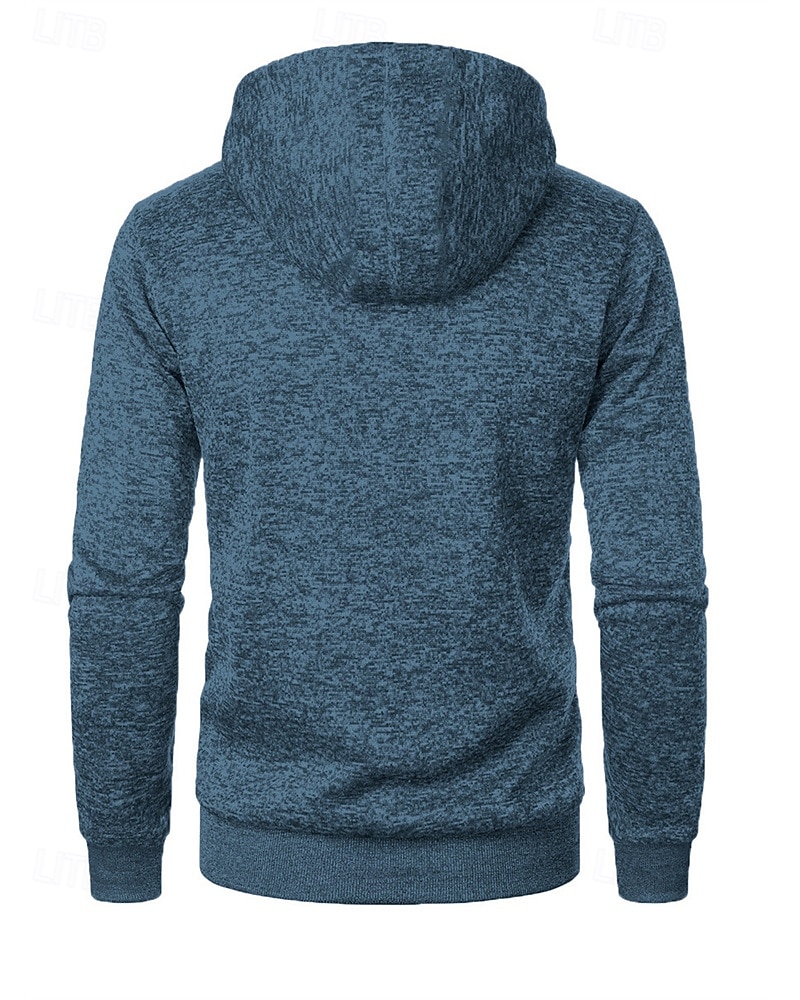 Herren Freizeitjacke Pullover Mantel Urlaub Täglich Warm Tasche Herbst Winter Einfach Mode Klassisch Mit Kapuze Regulär Schwarz Marineblau Blau Dunkelgray Jacken 2025 - $19.49 –P16