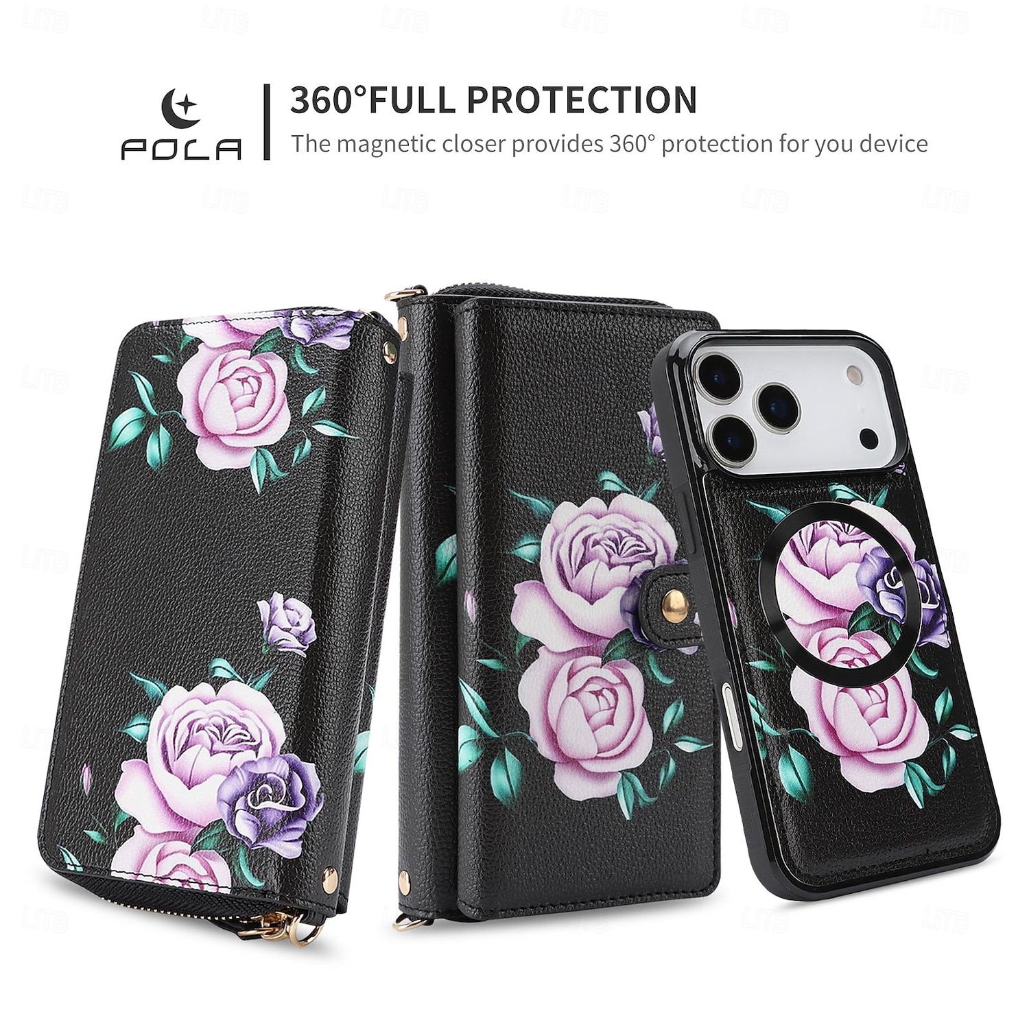 Phone Case For iPhone 17 Pro Max 17 Air 16 15 14 Pro Max Plus 13 Pro Max Wallet Case Detachable Full Body Protective with Lanyard Retro Genuine Leather 2025 - $34.99 –P2