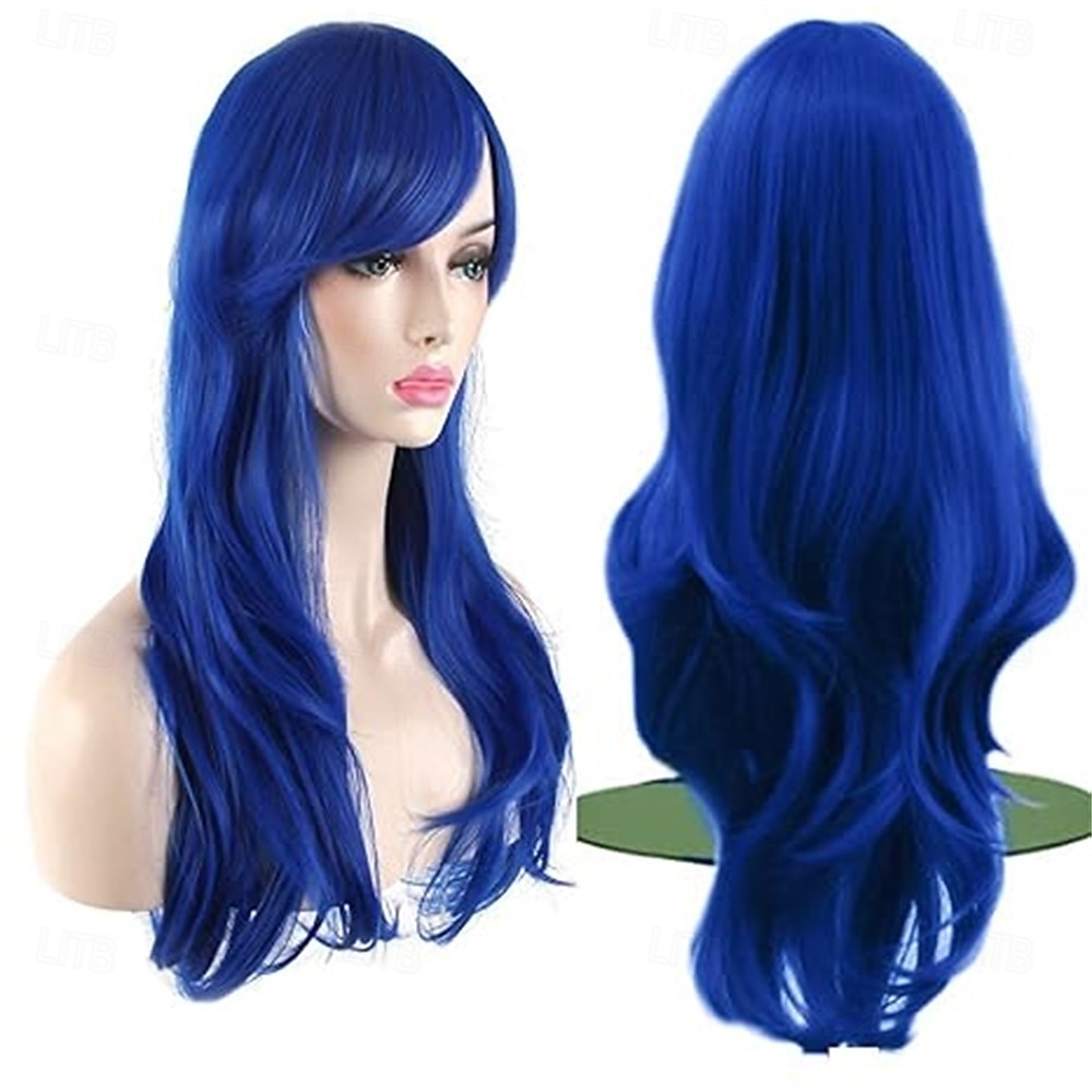 Parrucca cosplay con capelli ricci e ondulati lunghi da 28 pollici del 2026 a $16.99 –P6