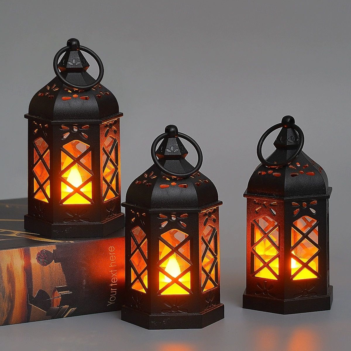 6pcs Christmas Retro Lantern LED Candle Light Battery Powered Creative Lantern for Halloween Christmas and New Year Holiday Party Bedroom Living Room Window Bar Decorations 2025 - $23.99 –P6