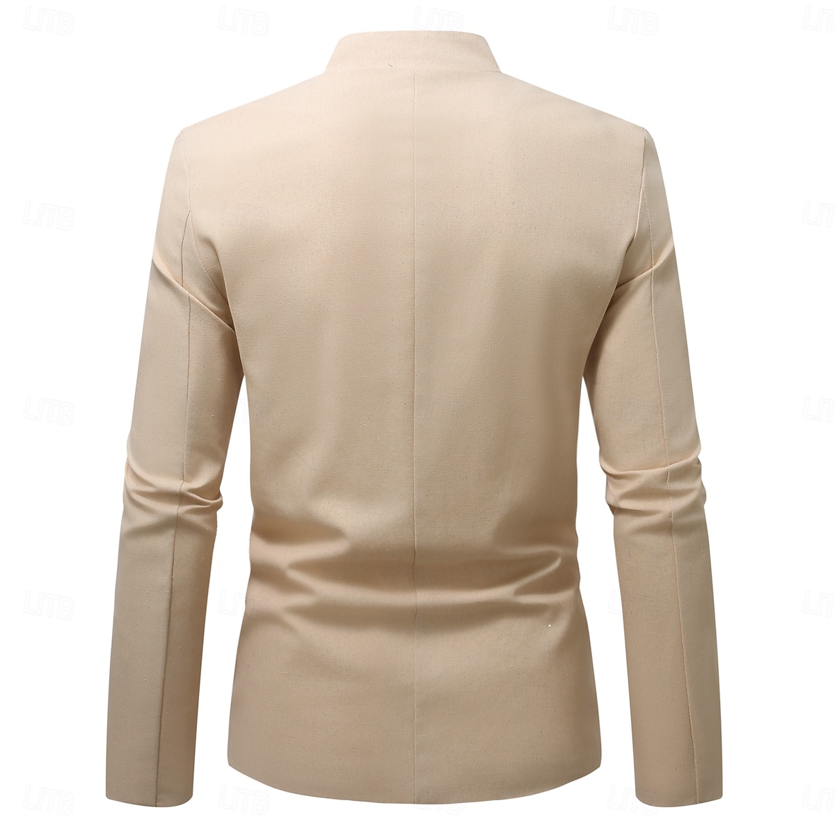 Per uomo Giacca di lino Formale Casa Bottoni Minimalista Primavera & Autunno Autunno Tutte le stagioni Tinta unica Attivo Vintage Colletto a Camicia Regolare Blu marino Verde Cachi Azzurro Giacca del 2026 a $91.99 –P32