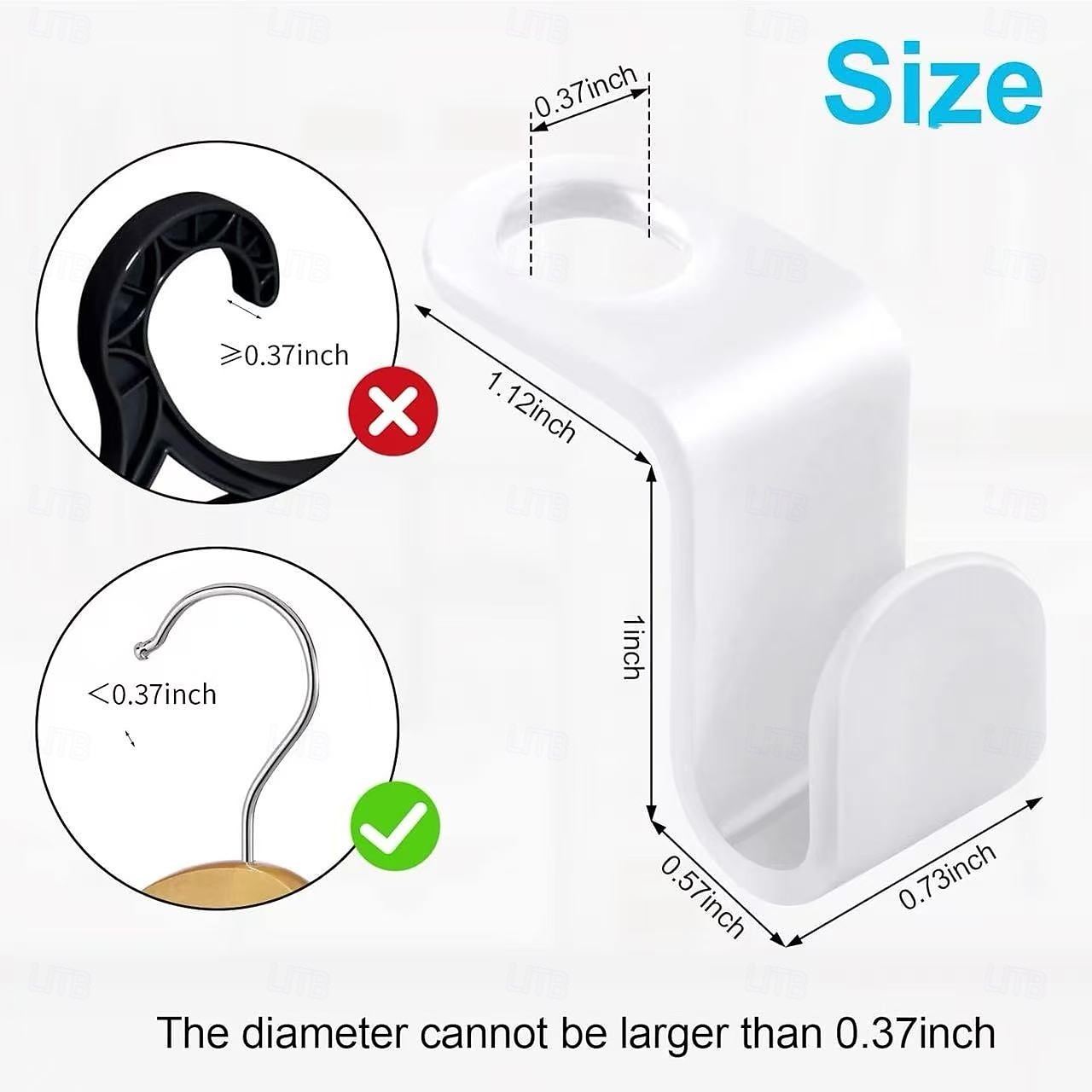 200pcs Space-Saving Clothes Hanger Connector Hooks – Stackable Wardrobe Hooks for Closet Organization, Multi-Functional Home Storage, Space-Saving Hanger Links 2025 - $15.99 –P5