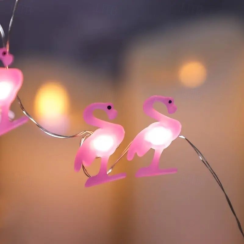 LED kuparilankavalot Pinkki flamingo joulun keijukaisnaruvalo 2m 20LED paristokäyttöinen kirsikkapuun kukkavalot jouluhäät uudet vuosi juhlat syntymäpäivä kotipuutarhakoristukset 2025 - $10.49 –P7
