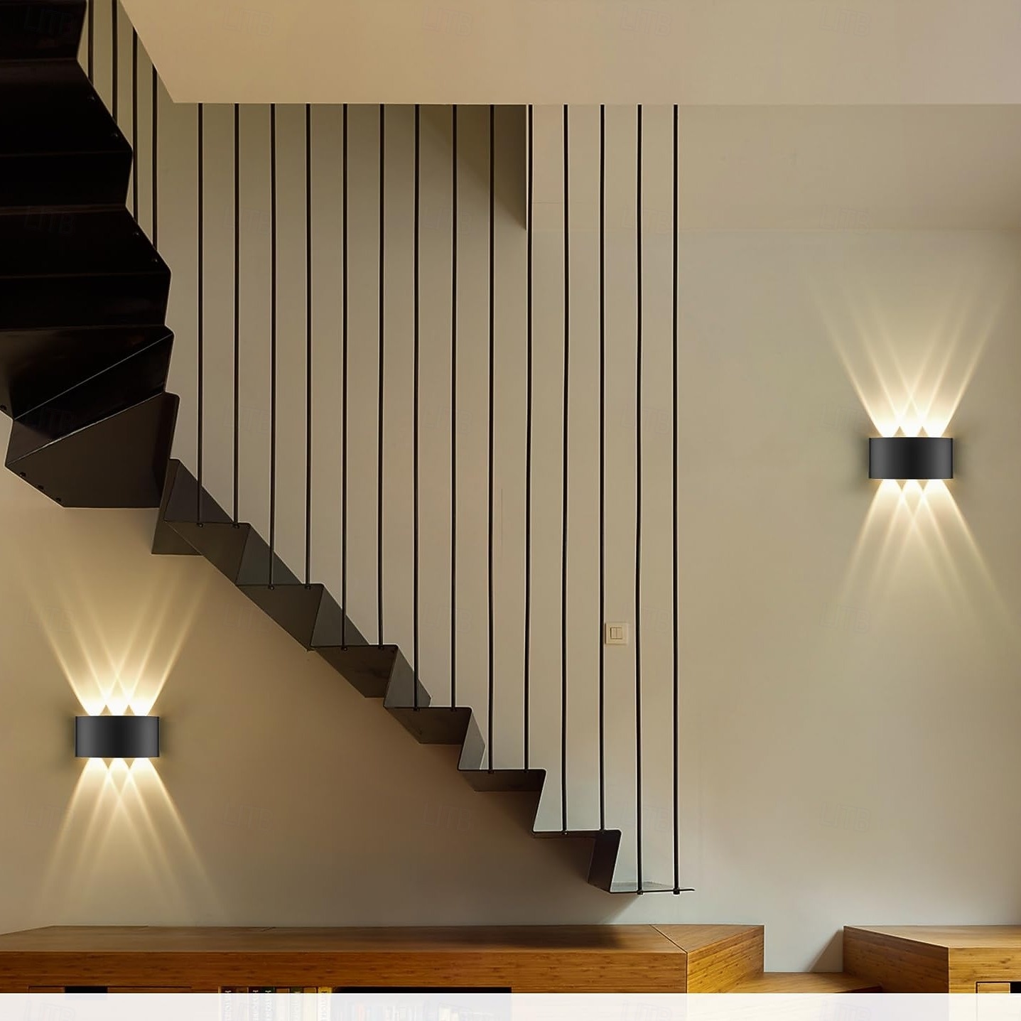 3-свет 17см светодиодные настенные светильники геометрический дизайн водонепроницаемые наружные настенные светильники современный минималистский стиль алюминий гостиная спальня коридор настенный светильник ip65 85-265v 2025 - $33.99 –P3