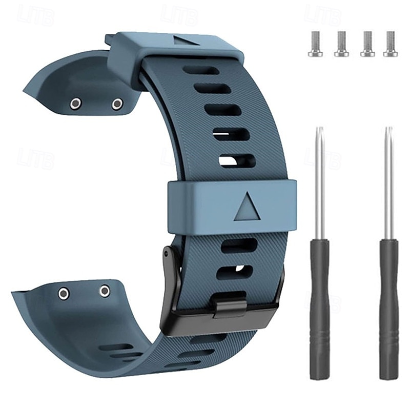 2026年 時計バンド のために ガーミン Forerunner 35/30 シリコーン 置換 ストラップ 取り外しツール付き 女性 男性 スポーツバンド モダンバックル リストバンド  コレクション – $14.99 –P8