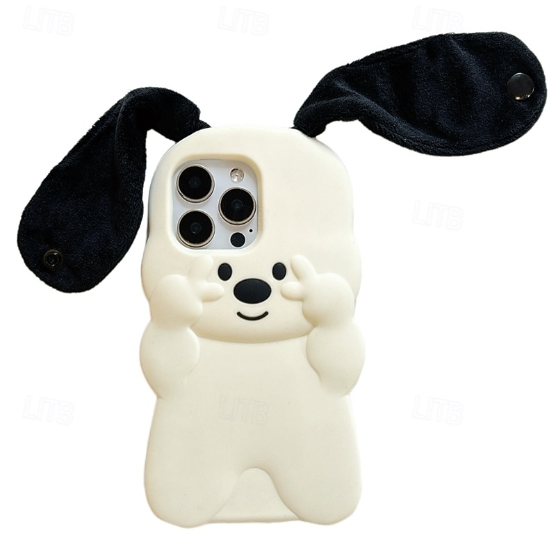 Phone Case For iPhone 16 15 14 Pro Max Plus 13 Pro Max Back Cover Shockproof Rabbit Silicone 2025 - $13.99 –P1