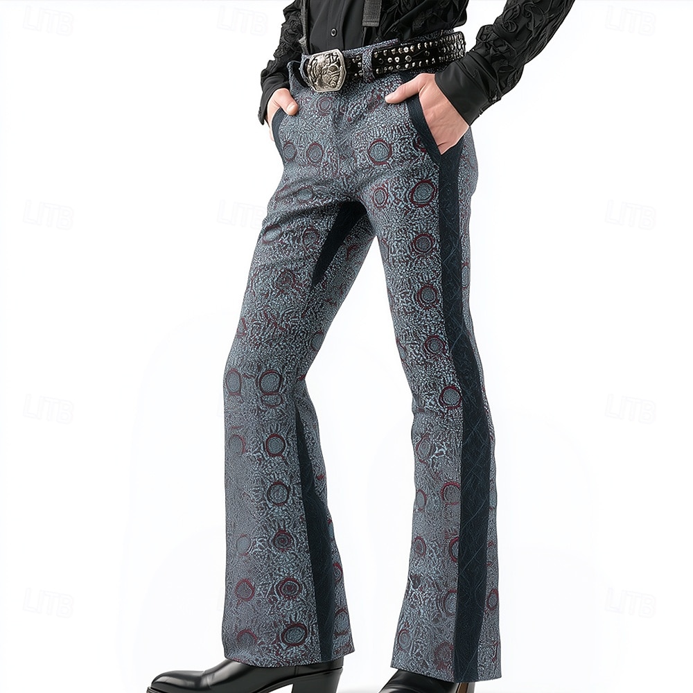 Ανδρικά Γεωμετρικά σχήματα Ντίσκο Παντελόνι Παντελόνια καμπάνα της δεκαετίας του '60 και του '70 Μεσαία Μέση δυτικός Vintage ρετρό ΕΞΩΤΕΡΙΚΟΥ ΧΩΡΟΥ Διακοπές Causal 2026 - $29.99 –P1