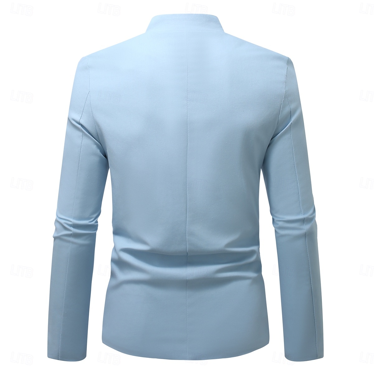 Per uomo Giacca di lino Formale Casa Bottoni Minimalista Primavera & Autunno Autunno Tutte le stagioni Tinta unica Attivo Vintage Colletto a Camicia Regolare Blu marino Verde Cachi Azzurro Giacca del 2026 a $91.99 –P20