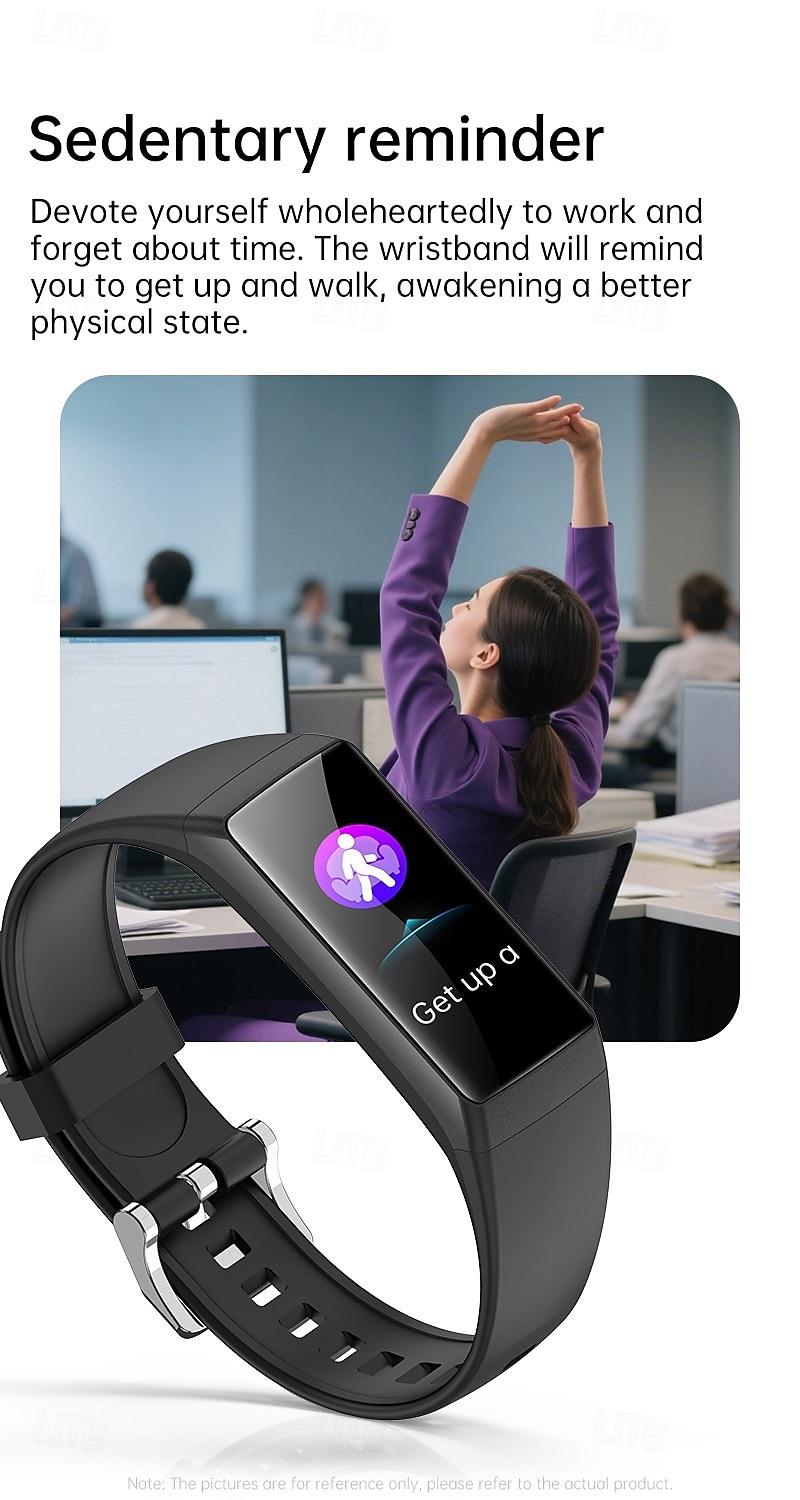 BK05 Smart Watch 0.96 inch Smart Band Fitness Bracelet Bluetooth Pedometer Call Reminder Fitness Tracker Compatible with Android iOS Unisex Long Standby Waterproof Media Control IP68 44mm Watch Case 2026 - $39.99 –P9