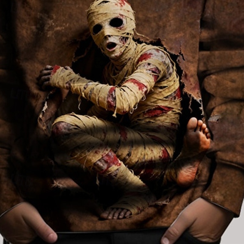 Halloween Pojkar 3D Dödskalle Huvtröja Långärmad Vår Höst Mode Streetwear Barn 4-12 år Huva Utomhus Ledigt Dagligen Normal 2025 - $18.99 –P3