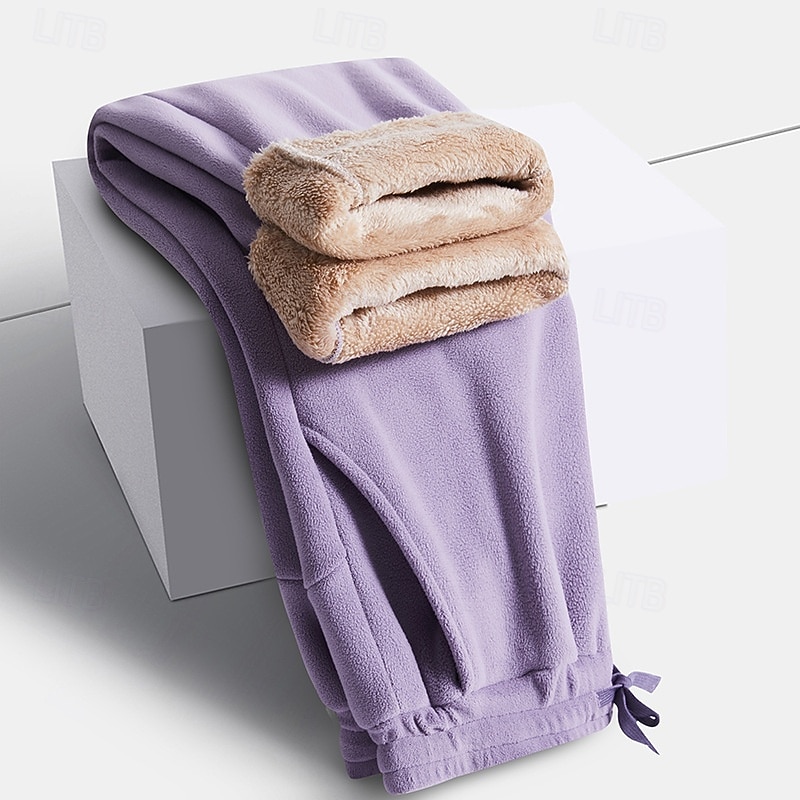 Per uomo Pantaloni da tuta Pantaloni in Pile Pantaloni Pantaloni invernali Coulisse Tasca Elastico in vita Semplice Comodità Caldo Sport all'Aperto Quotidiano Moda Casual Nero Rosa Micro-elastico del 2026 a $26.99 –P17