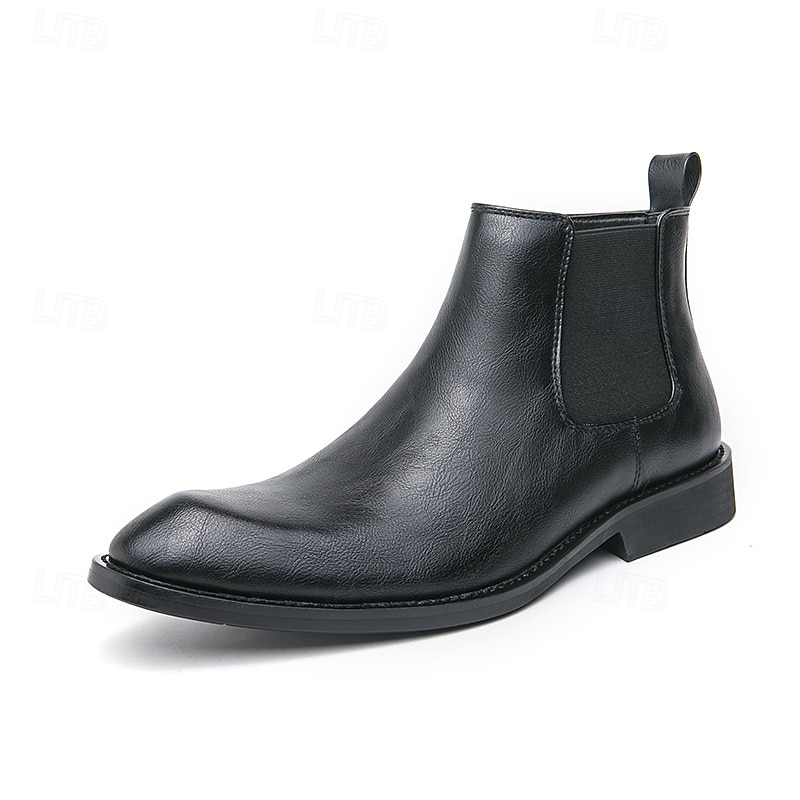 Bottines Chelsea classiques marron pour hommes avec finition lisse, style bottines intemporel pour hommes, parfaites pour les événements décontractés, au bureau et en soirée de 2026 ? $54.99 –P2