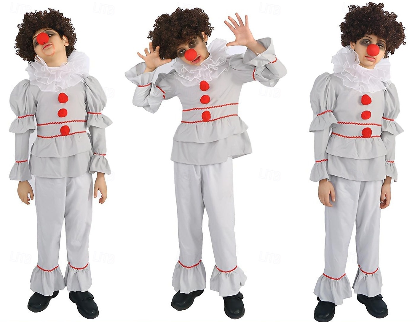 مهرج بينيفيس هالوين يتوهم زي Macacão أزياء الأسرة مجموعة هالوين إنه الرعب زي مخيف للأطفال للبالغين رجالي للصبيان عيد الرعب مهرجان أداء مناسب للحفلات أزياء هالوين سهلة تلبيس 2025 - €29.99 –P2