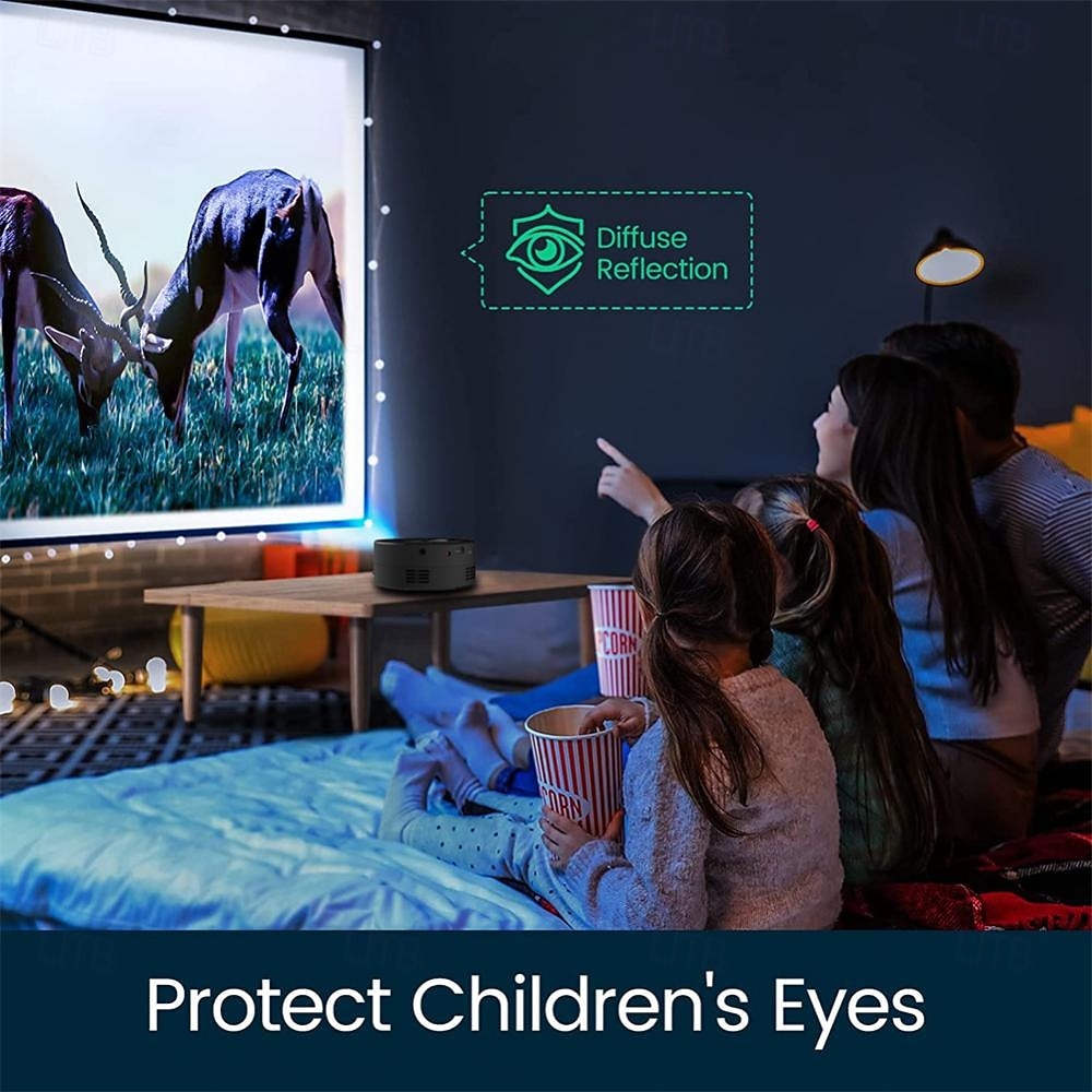 YT200 LED Projector Mini Handheld Pocket Portable Prejecting Wired Screen Mirroring from iOS Android Smartphones for Kids Classical Movies Retro Films Valentine's Day Gift 2026 - $42.99 –P6