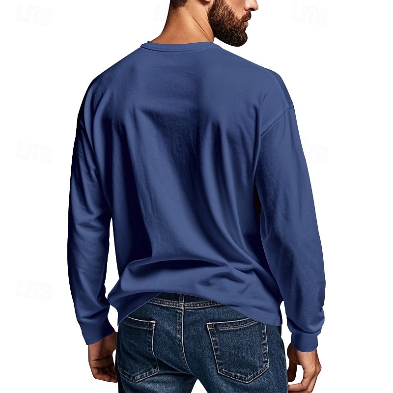Ανδρικά Πουκάμισο Henley Κοντομάνικα Henley Top Μακρυμάνικο Συμπαγές Χρώμα Σκέτο Μοντέρνα Υψηλής Ποιότητας Καθημερινό Τσέπη Κουμπιά Χένλι ΕΞΩΤΕΡΙΚΟΥ ΧΩΡΟΥ Causal Καθημερινά 2026 - $20.99 –P2