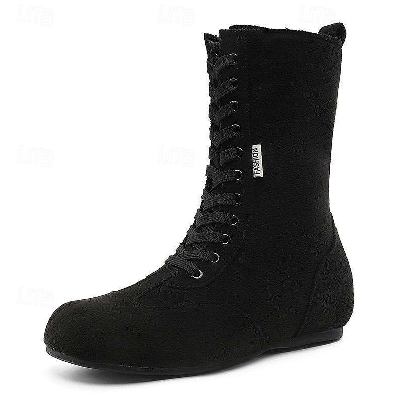 stivali alti da uomo in pelle scamosciata gialla: un trend setter urbano, un comodo design con lacci per un uso casual o quotidiano del 2026 a $79.99 –P3