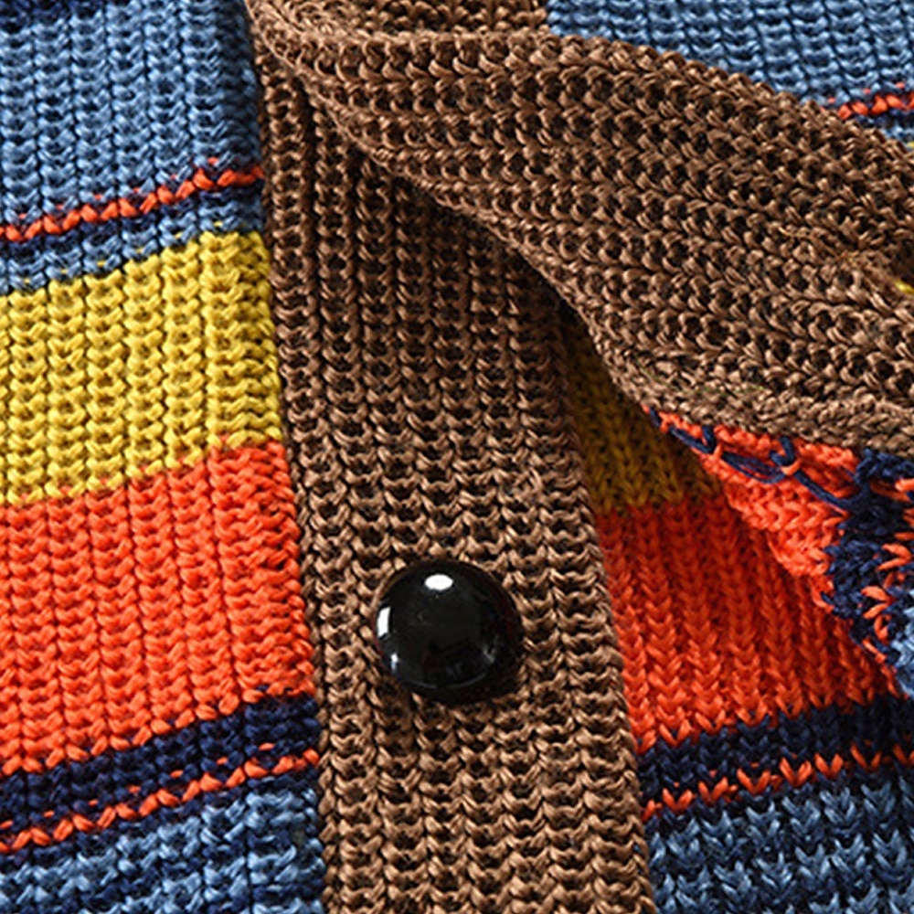 Herr Cardigan Tröja Beskuren tröja Stickad tröja Ribbad Sticka Vanliga toppar Knappar Rand Sjalslag Mode Klassisk Semester Dagliga kläder Kläder Höst Vinter Vinrött M L XL 2025 - $33.99 –P8