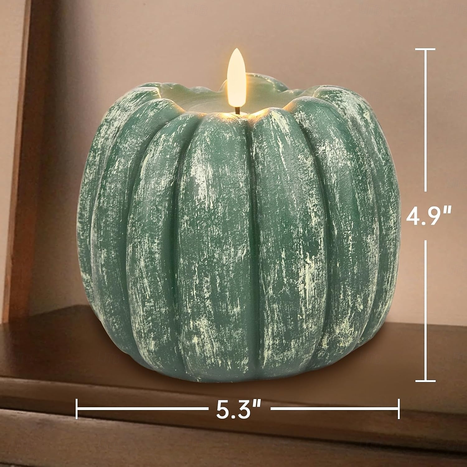 Осенняя светодиодная беспламенная свеча-светильник в виде тыквы на Хэллоуин, для вечеринки в честь Дня благодарения, для украшения рабочего стола, подвесной светильник с 8 функциями, таймером, пультом 2026 - $25.99 –P16