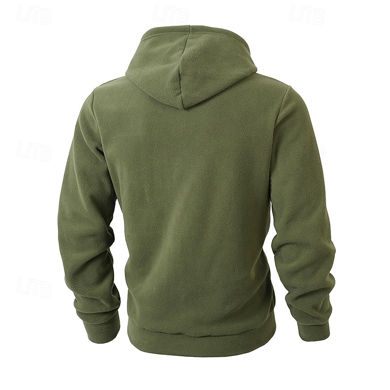 Homens Moletom Moletom de lã Preto Verde Tropa Vermelho Bege Com Capuz Tecido Patchwork Bloco de cor Desportos e Ar livre Casual Diário Roupa de rua Legal Roupa de Esporte Outono Inverno Roupa de 2026 por $28.99 –P6