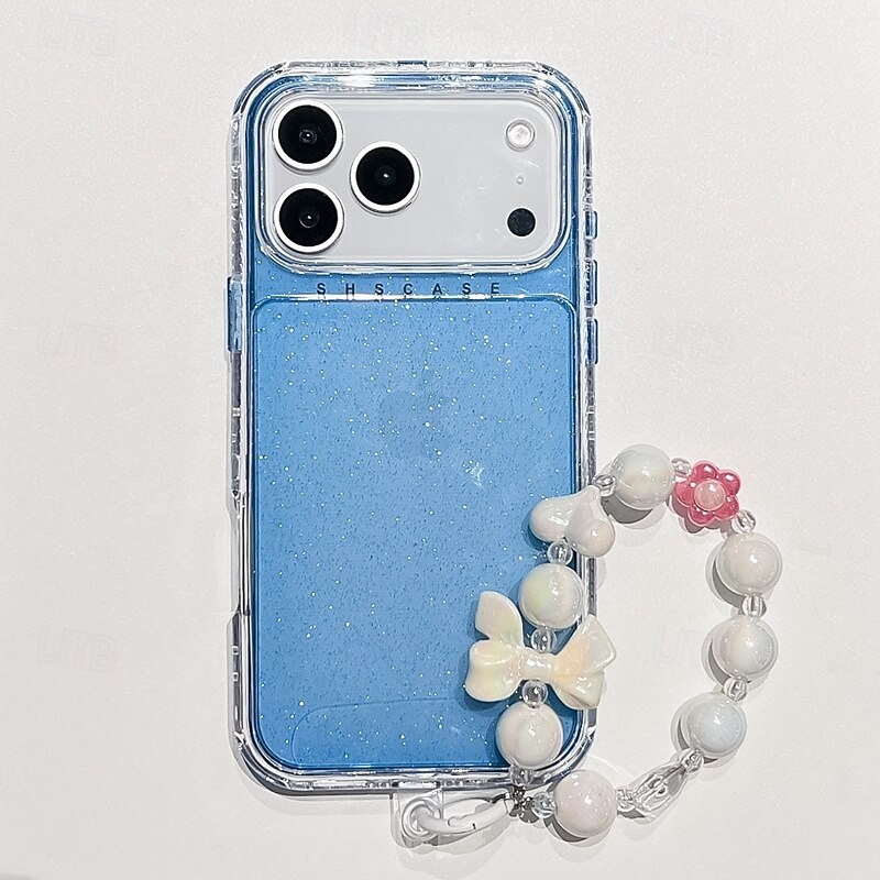 teléfono Funda Para iPhone 17 Pro Max 17 Air 16 15 14 Pro Max Plus 13 Pro Max Funda Trasera con cordón Brillo ostentoso brillante Antigolpes Retro TPU Acrílico 2025 - $12.99 –P14