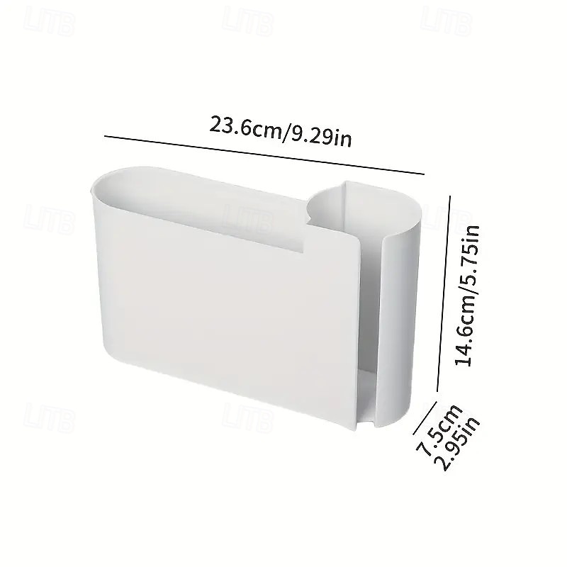 Müllbeutel-Organizer zur Wandmontage mit transparentem Fenster – Aufbewahrungsbox aus ABS-Kunststoff mit zwei Fächern für Küchenschränke, platzsparender Halter für Zuhause & Büro 2026 - $12.49 –P3