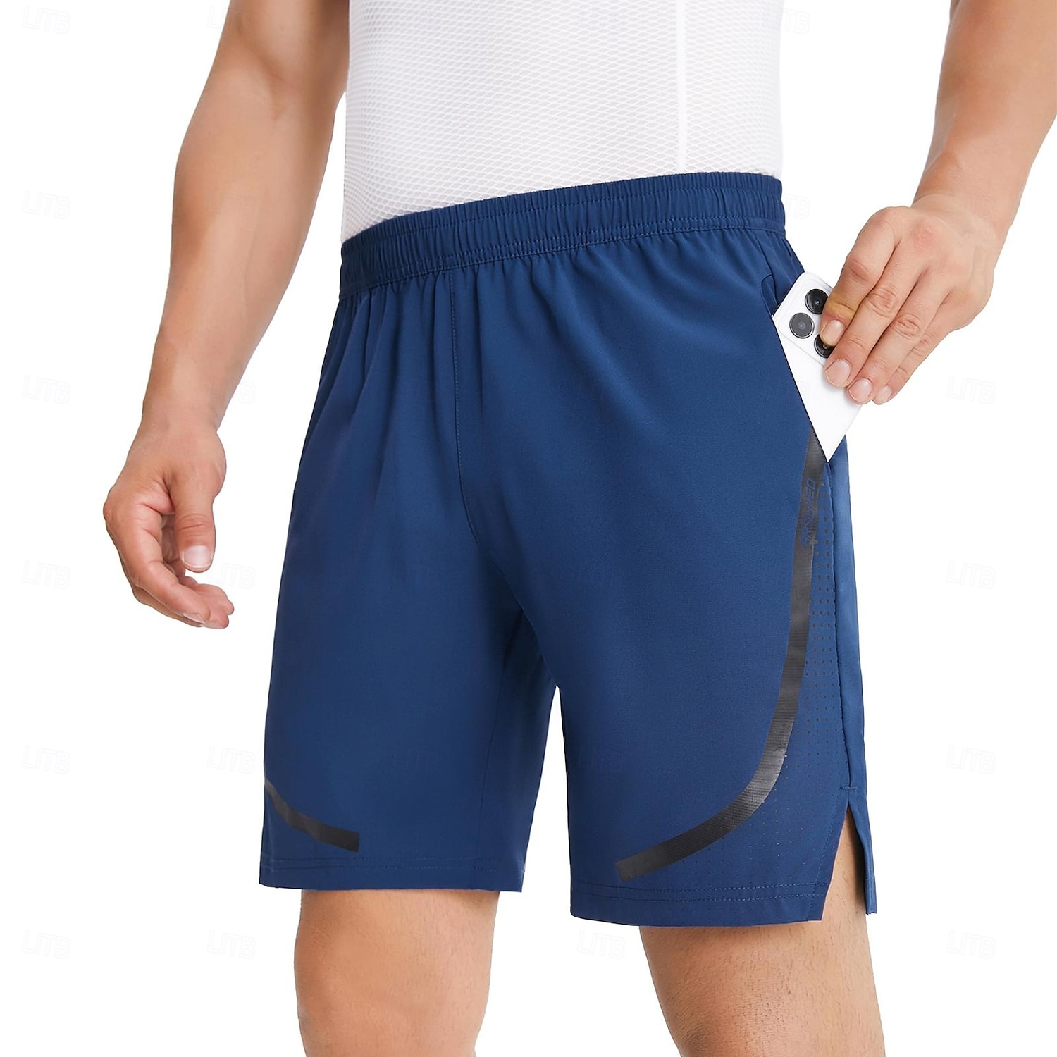 Арсуксо Муж. Брюки для бега Беговые нижние части Трусы спортивные штаны Леггинсы для бега Кулиска Спортивные Петля для полотенец Карман на молнии Шорты Учебный спорт Повседневные Осень 2025 - $23.99 –P17