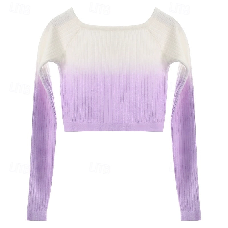 Kids' Dancewear Top Splicing Girls' Performance Training Long Sleeve High Cotton Blend 2026 - $33.99 –P3