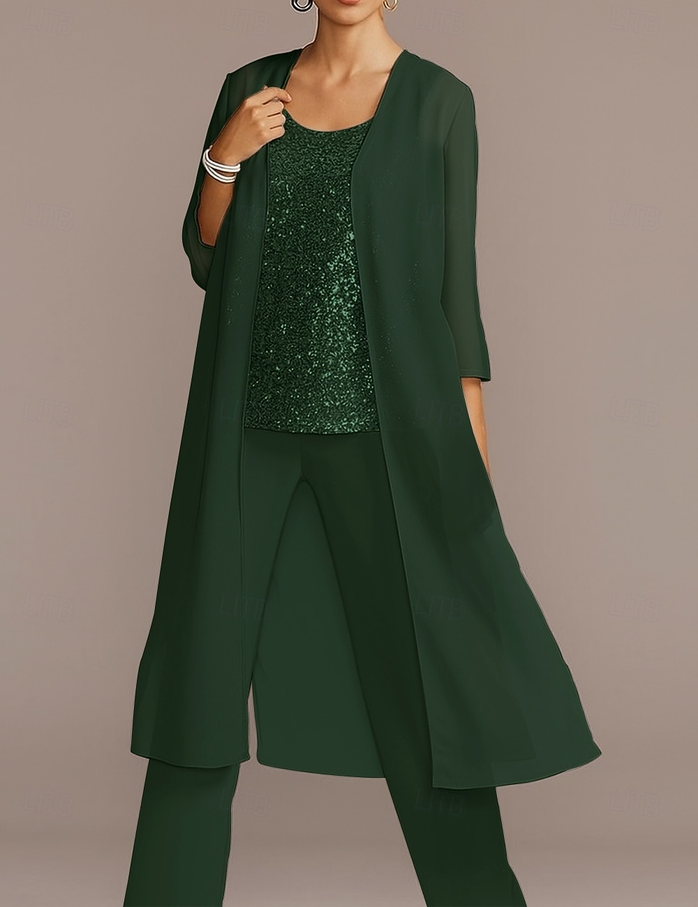 Chiffon 3/4 Sleeve Shrugs Cape  For Party Evening Mother of Bride  Wedding Guest Simple Pure Color Wedding Wraps dress to impress 2025 - CAD $57.99 –P9