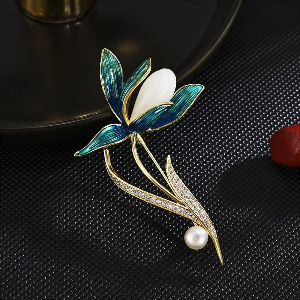 Prom Brooch Brooches Classic Retro Geometrical Flower Elegant Fashion Personalized ...