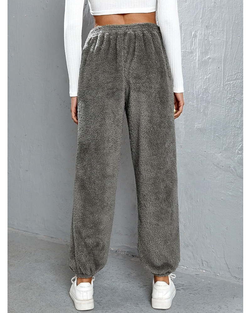 Naisten Veryttelyhousut Fleece-housut Kiinalainen Loma Vintage Katutyyli Täyspitkä Keskikorkea vyötärö Tavallinen Tasku Joustava vyötärö Pidä lämpimänä Mikrojoustava Elastinen Päivittäin ulko- Loma 2026 - $20.99 –P15