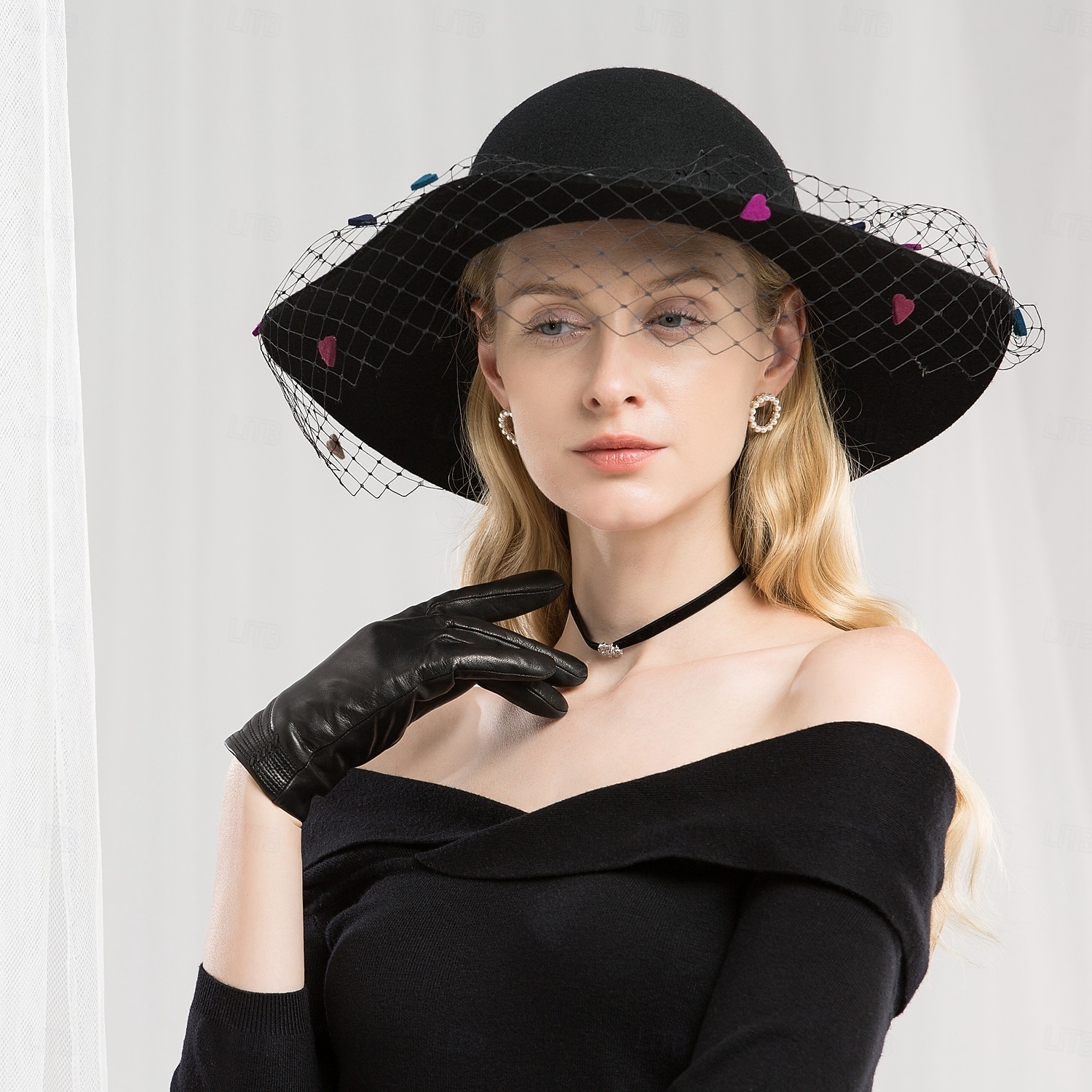 Hats 100% Wool Bowler / Cloche Hat Fedora Hat Wedding Ladies Day Elegant Wedding With Tulle Headpiece Headwear 2026 - $51.99 –P7