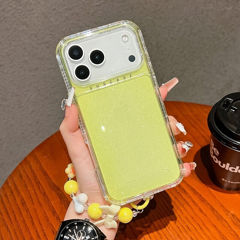 teléfono Funda Para iPhone 17 Pro Max 17 Air 16 15 14 Pro Max Plus 13 Pro Max Funda Trasera con cordón Brillo ostentoso brillante Antigolpes Retro TPU Acrílico 2025 - $12.99 –P3
