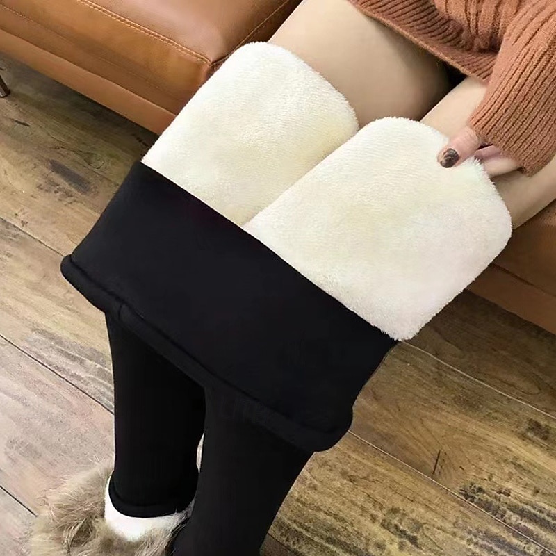 Per donna Chinos Leggings Casual Lunghezza intera Vita media Semplice Elastico in vita Caldo Confortevole Elasticizzato All'aperto Vacanza Streetwear Rosso violaceo Grigio chiaro Grigio scuro Nero del 2025 a $22.99 –P2