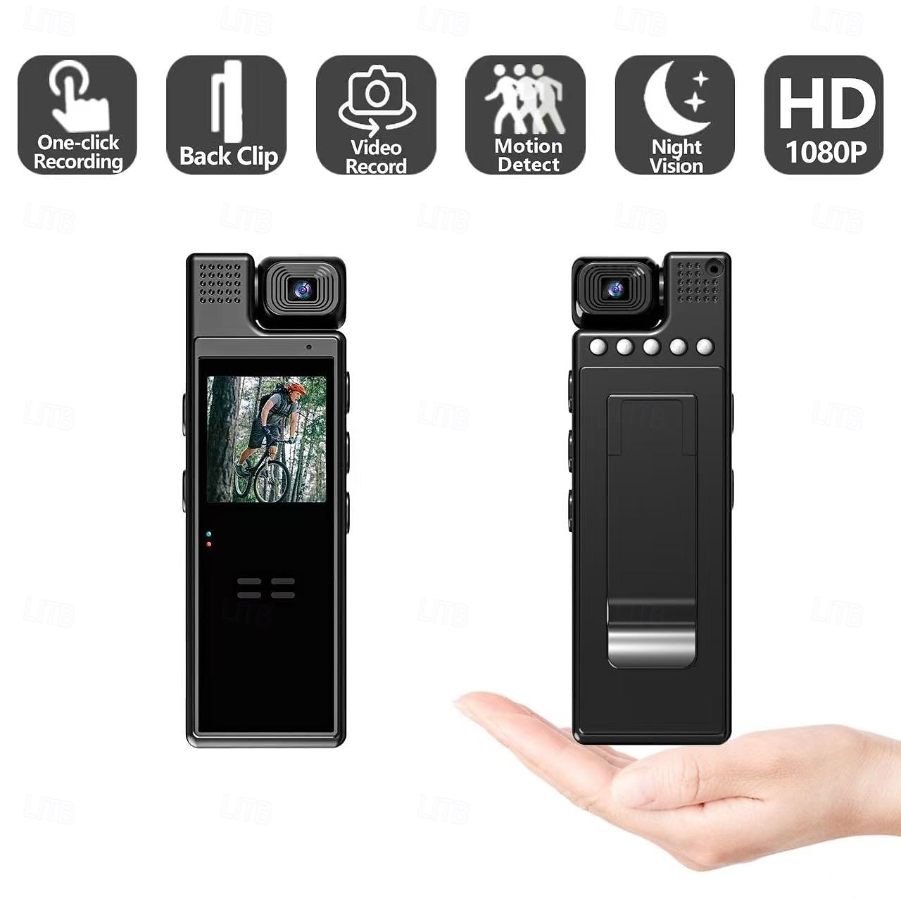 Actiecamera Draagbare Opname Beeld en Videofunctie WiFi Mini 1.3 inch 2.0MP CMOS 1080p 32 GB Straat Valentijnsdag Cadeau 2026 - $44.99 –P10