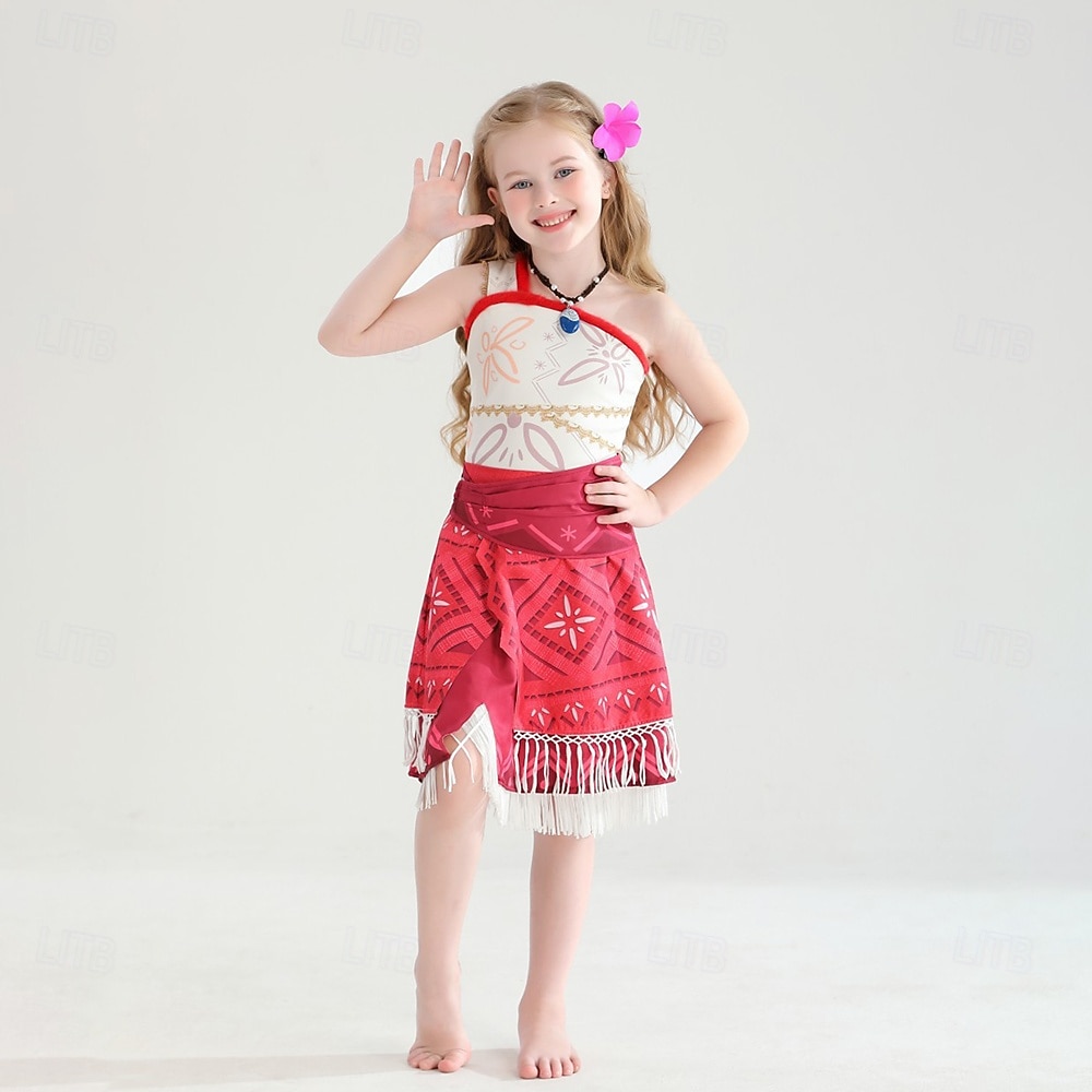 Неделя книги 2026, принцесса Моана, платье Моаны, костюм, тематические костюмы для фильмов и сериалов, косплей по фильмам для девочек, детский карнавал, День защиты детей, Всемирный день книги, вечеринка, день рождения, пляж. 2026 - $49.99 –P4