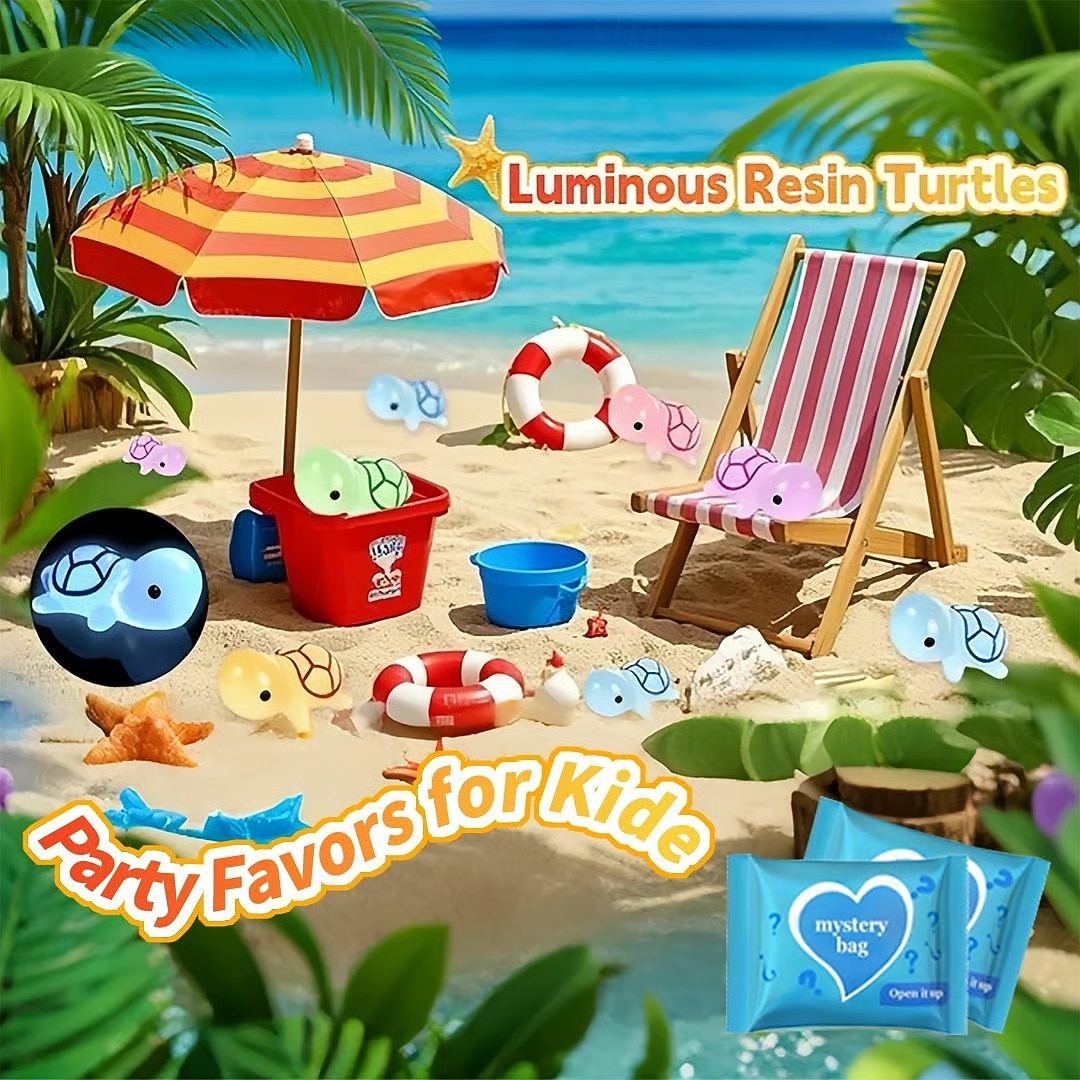 μίνι ζώα ρητίνης που φωσφορίζουν στο σκοτάδι, τσάντα μυστηρίου 50/100/200 τεμαχίων με μικροσκοπικές πάπιες, κουνέλια, γάτες, χελώνες και άλλα, χειροτεχνίες DIY, κήπος με νεράιδες, διακόσμηση σπιτιού, 2026 - $9.99 –P9