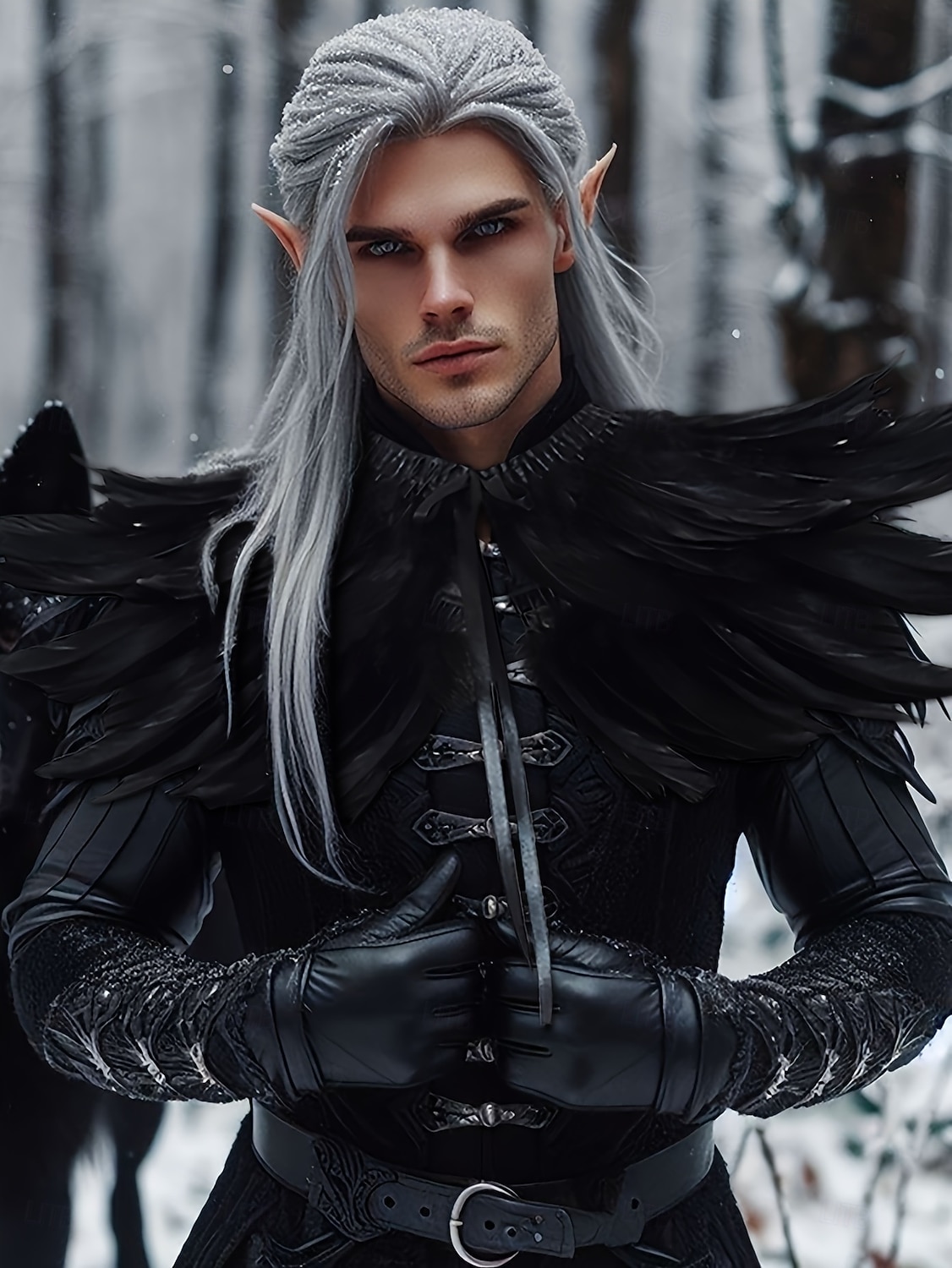Retró Középkori Reneszánsz Pelerin / köpeny Kendők Manó Toll Jelmez Férfi Uniszex Fantasy Mindszentek napja Farsang Teljesítmény LARP Ren Faire Felnőttek Kendő 2025 - $29.99 –P3
