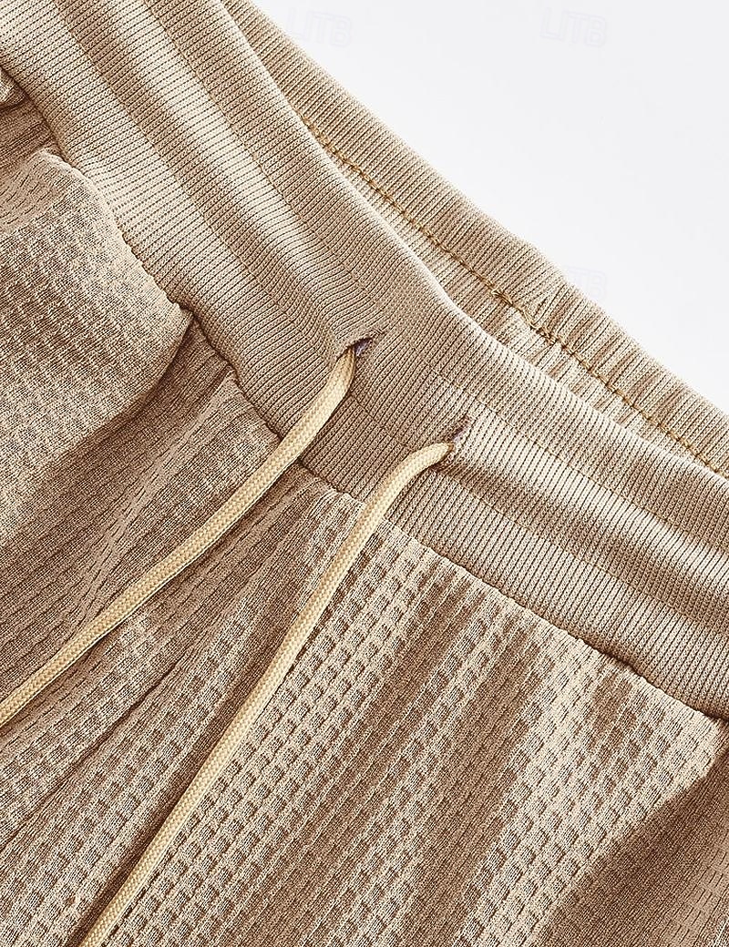 Per uomo Nido d'ape Pantaloni da tuta Joggers Pantaloni Pantaloni casual Coulisse Tasca Frontale Semplice Comodità Lunghezza intera All'aperto Casa Quotidiano Moda Streetwear Nero Bianco Elasticizzato del 2026 a $20.99 –P4