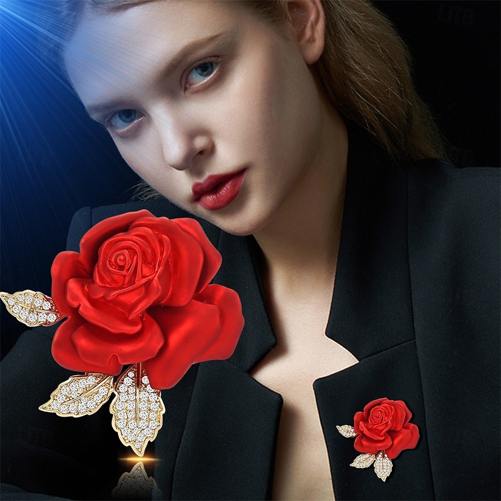 Brooches Classic Retro Flower Vintage Stylish Artistic Brooch Jewelry Watermelon For Wedding Party Gift Engagement Prom Festival 2026 - $28.99 –P4