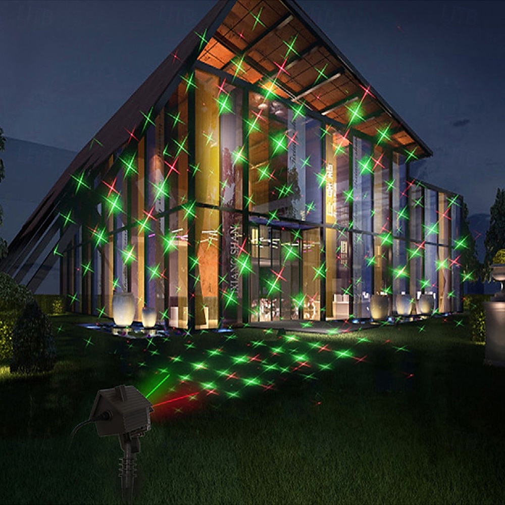 Miniproyector de luces láser RGB para jardín con 32 patrones, ideal para Navidad, fiestas de cumpleaños y exteriores. 2025 - $107.99 –P7