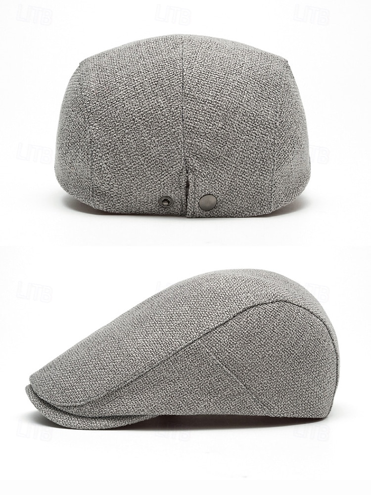 Casquette plate en lin et coton respirant pour homme, chapeau gavroche vintage classique pour tenue décontractée, conduite et activités de plein air de 2025 ? $11.99 –P6