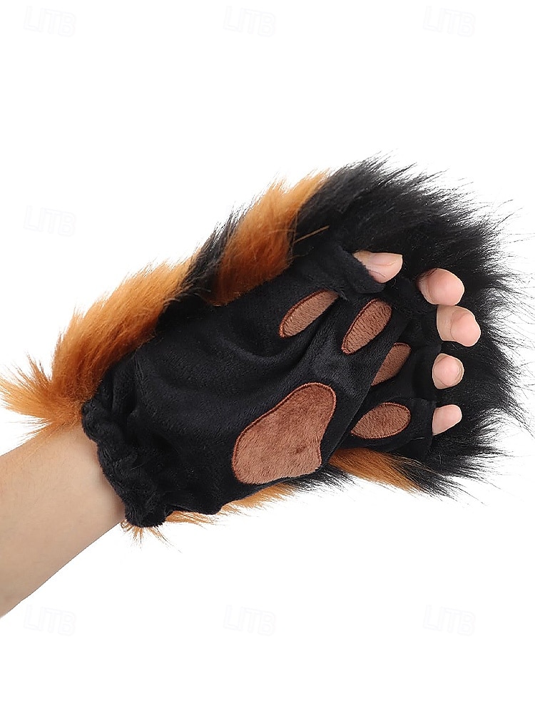 Mănuși de Halloween pentru femei cu gheare de pluș pentru costume de Halloween – accesorii pentru petreceri, cosplay și evenimente tematice 2026 - $18.99 –P5
