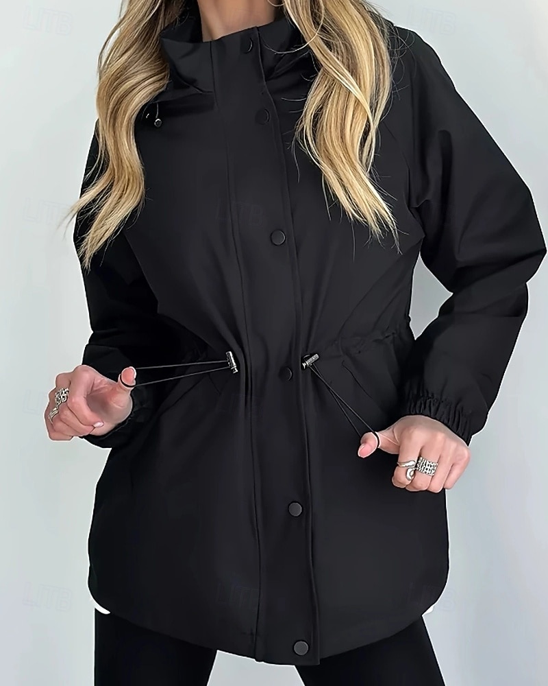 Mulheres Casaco de inverno Casaco com capuz Manter Quente Confortável Zíper Bolsos Casual Tecido Férias Roupa Diária Para Noite Final de semana Padrão Com Capuz Normal Manga Longa agasalhos Azul de 2025 por $41.99 –P7
